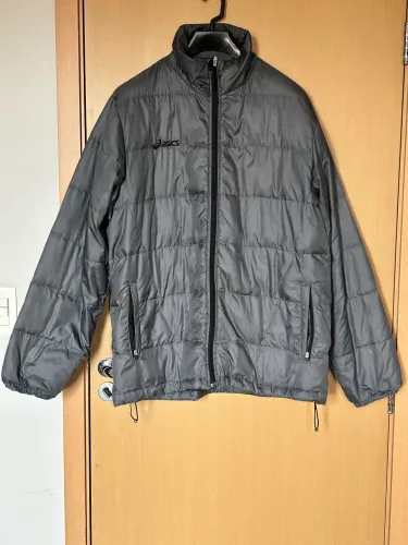 Jaqueta ASICS Puffer Isolamento Térmico - Cinza Grafite - Quente e Leve