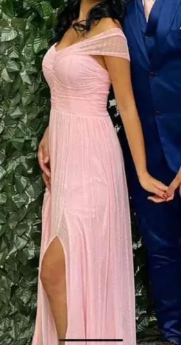 Vestido de festa rosa