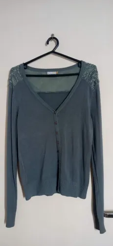 Blusa tricô detalhes em renda linda!!!