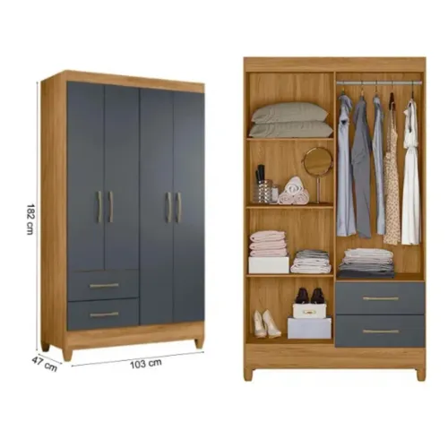Guarda roupa 4 portas - entregamos hoje