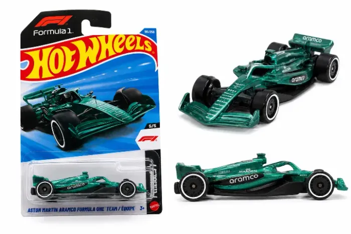 Aston martin aramco fórmula ONE team hot wheels