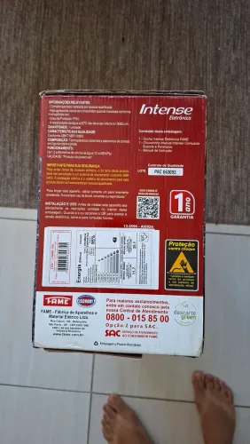 CHUVEIRO ELETRÔNICO FAME - DUCHA INTENSE 220V - BLACK SUPER POTENTE 7800W