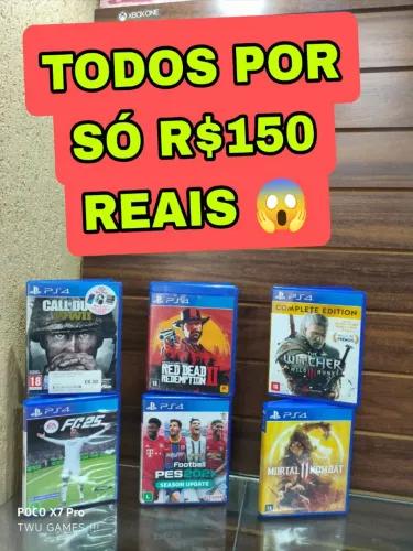 Lote de jogos P/ PS4