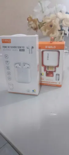 Kit fone de ouvido bluetooth FN-BT2 + carregador tipo C CA23-3
