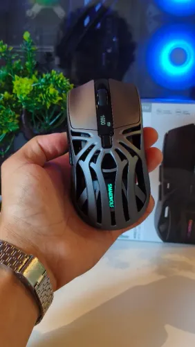 Mouse Gamer SmailWolf RS8 - Prata