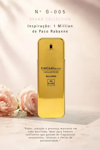 Brand Collection - N° G005 - 100ml - Inspiração: 1Million, de Paco Rabanne