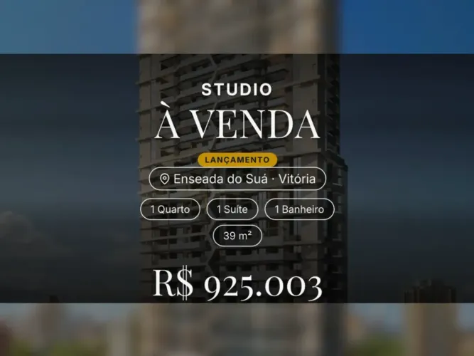 Studio Exclusivo em Enseada do Suá: Viva o Melhor de Vitória/ES!