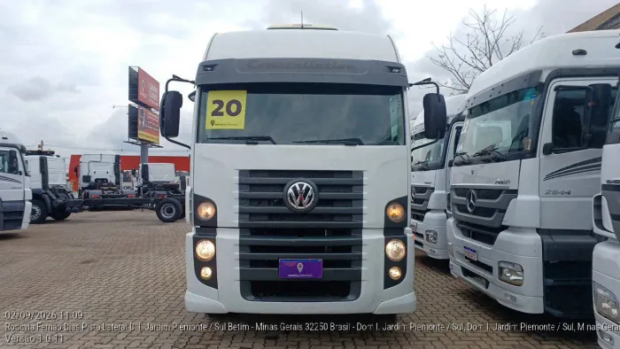 Volkswagen 19.360 Constellat. Tractor (diesel)(E5) 2019/2020 Vamos Seminovos Betim