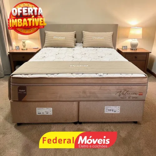Cama Box Queen 1,58m Colchão 30cm de altura e Base - Chame no Whatsapp 