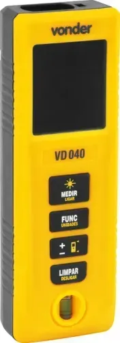 Medidor De Distância Trena A Laser Digital 40m Vd040 Vonder