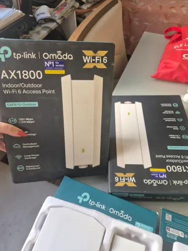 Access Point Wifi 6 AX1800Dual Band Gigabit Omada TP-Link EAP610-OUTDOOR.repetifor sinal