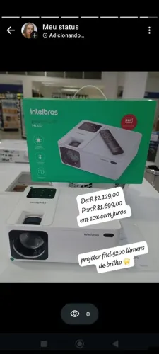 projetor Intelbras 5200 lúmens