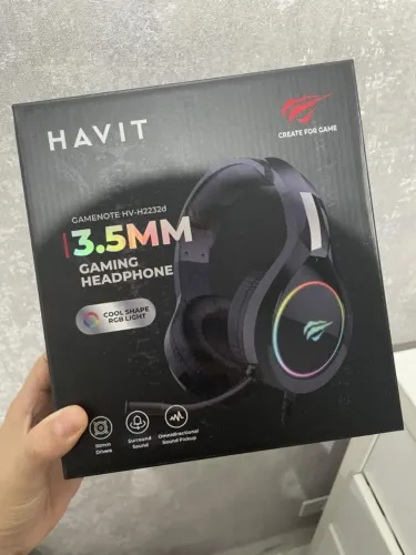 Headset Gamer Havit com Fio | RGB e Driver 50mm