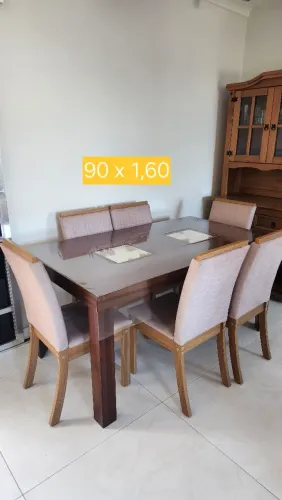 Mesa madeira 6 lugares
