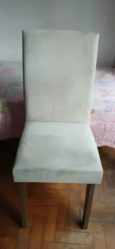 Conjunto 4 cadeiras veludo ótimo estado