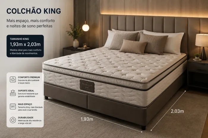 Colchão King Size Ótimo estado