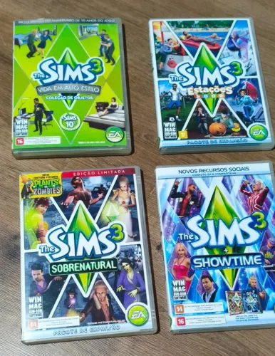 The Sims 3 Pc Original Lote Com 4 Pacotes De Expansão