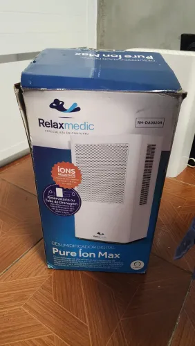 Desumidificador pure ion max bivolt da relexmedic