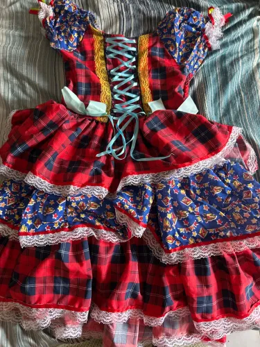     Vestido de Festa Junina Tam. P e M