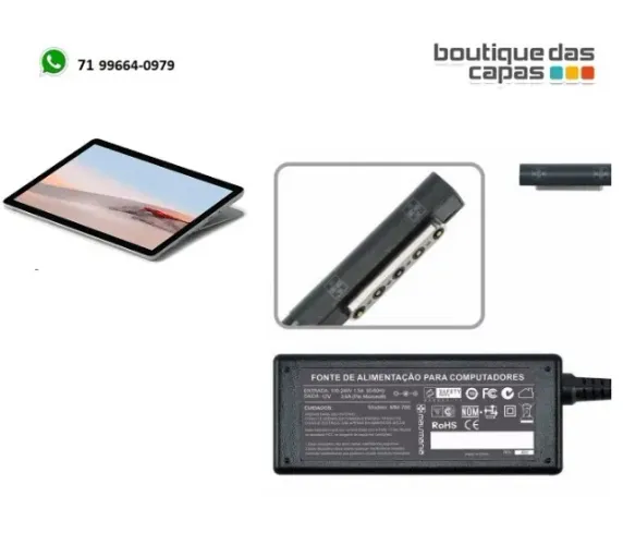 FONTE ENERGIA CARREGADOR P TABLET 12V 2A MICROSOFT MAIS MANIA MM785