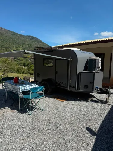 Home trailer camping