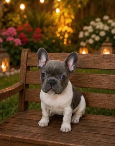 Buldogue francês olhos claros