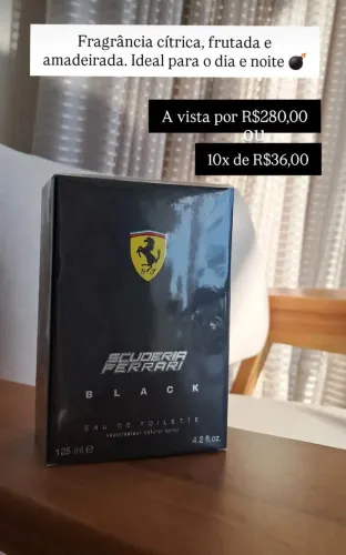 Perfume masculino Ferrari Black - EDT - 125ml