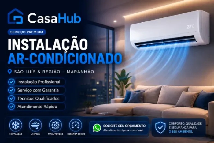 Instalação, Limpeza e Manutenção de Ar-Condicionado em São Luís