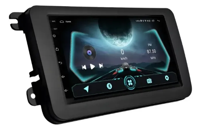 Central Multimidia Android 14 7 Pol. 4Gb/64Gb Carplay e A. auto  Gol,Saveiro,Voyage G7/G