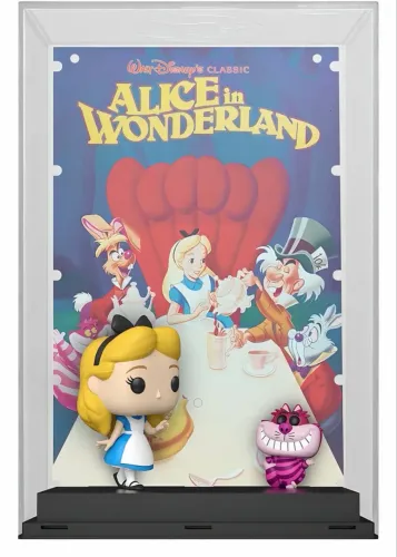 Funko Posters Alice E Gato Cheshire Edição 100th Disney Novo
