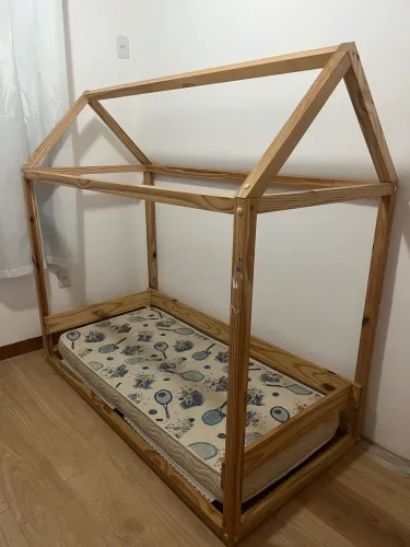 Mini Cama Montessoriana Madeira Pinus