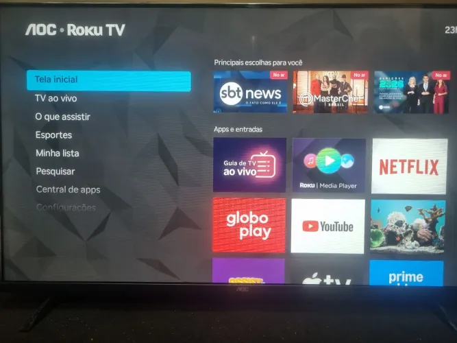 TV smart 4k roku 50 polegadas 