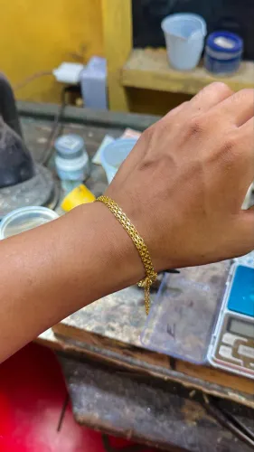 Pulseira masculina em Ouro18k