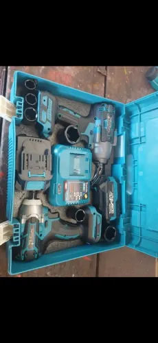 Conjunto chave de impacto makita 1/2 e 3/4