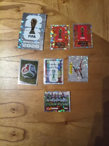 Figurinhas Brilhantes raras da Copa 2026 (Kit)