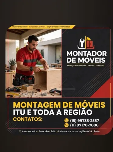Montador de móveis em Itu e região ,montador jessé ,cidade nova itu