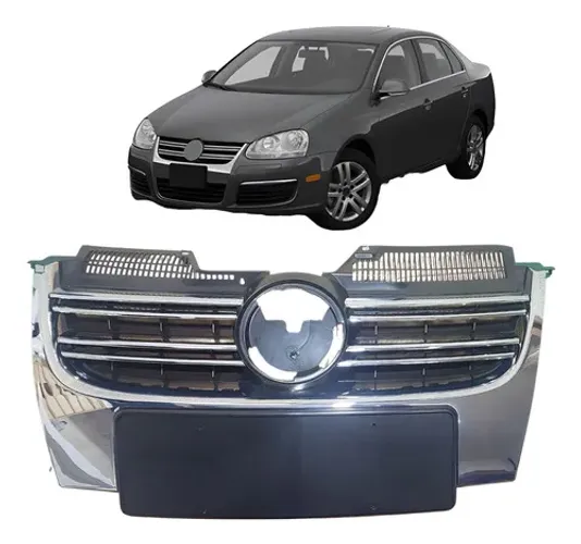 Grade Radiador Jetta 2007 2008 2009 2010 Cromado Preto Cromado