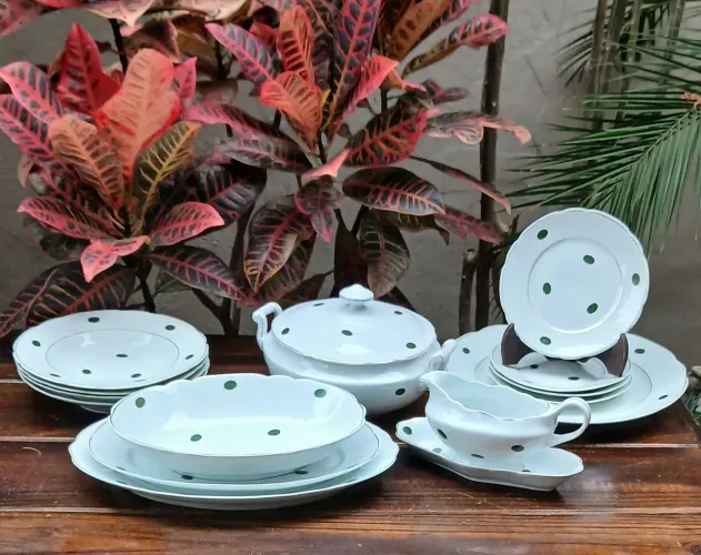 Aparelho de jantar porcelana Real 15 peças.