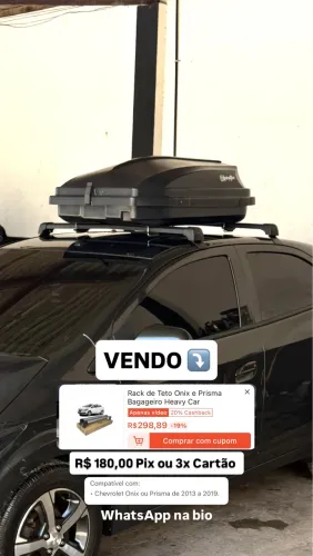 RACK DE TETO ONIX PRISMA 2013 a 2019
