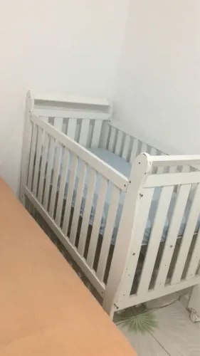 Berço Americano Branco com 3 Regulagens de Altura - Conservado