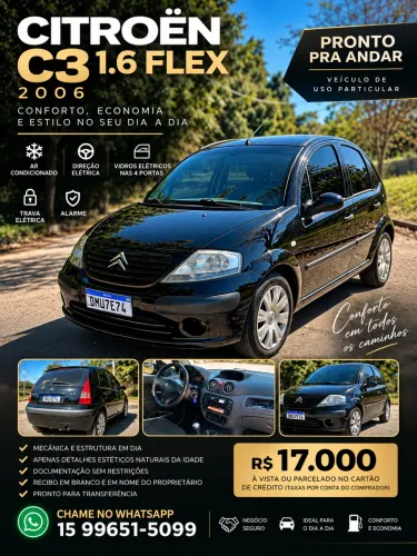 Citroen C3 GLX 1.6/ 1.6 Flex 16V 5P 2006