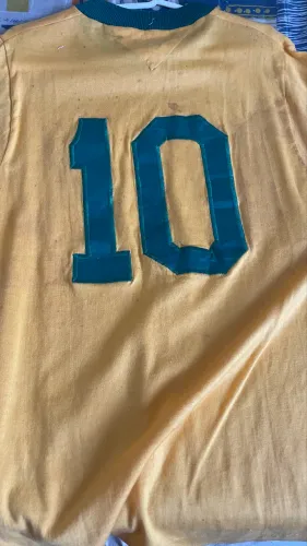 CAMISA DO PELÉ AUTOGRAFADA
