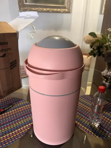 lixeira 3 em 1 rosa