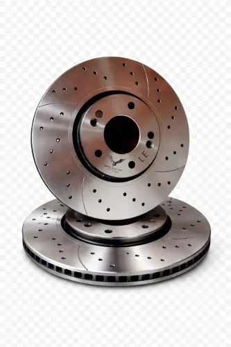 Par de disco de freio dianteiro alta performance ventilado perfurado e slotado para Audi
