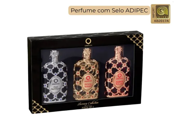Kit Orientica Royal Amber, Oud Saffron e Amber Rouge 30ml Eau de Parfum