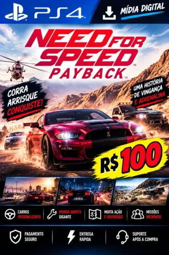 Need For Speed Payback Mídia digital