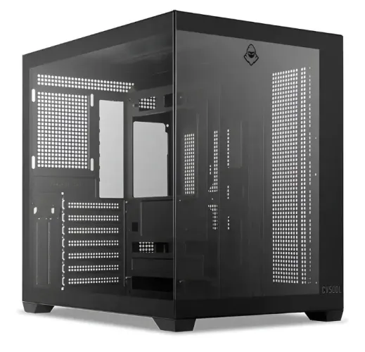 Gabinete Gamer Mancer CV500L Mid Tower Preto com Vidro Temperado e USB-C