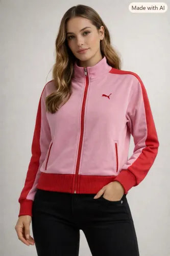 Jaqueta feminina tam P rosa original Puma