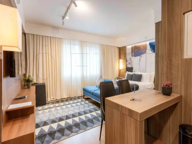 Melia Ibirapuera, flat em Moema com serviços e entrada imediata. 1x Dormitório. Sem burocr