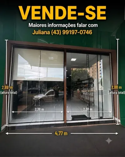Porta de blindex